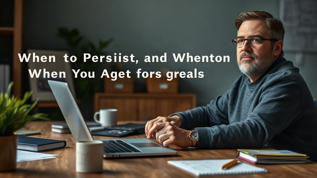 Editorial scene illustrating When to Persist and When to Change Your Plan for Getting Customers