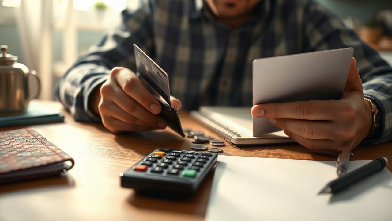 Editorial scene illustrating When to Persist and When to Change Your Plan for Paying Off Debt