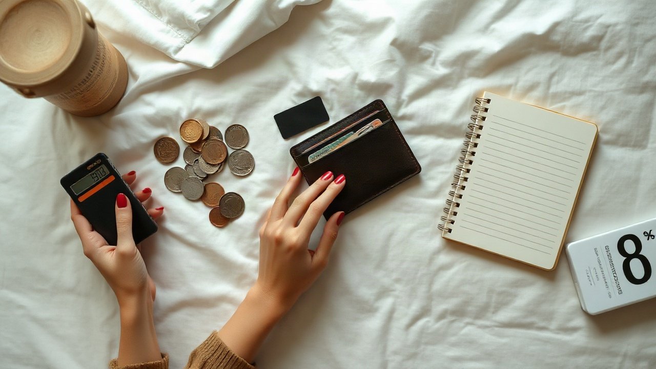 Editorial scene illustrating Why Manifesting Saving Money Can Feel Stuck