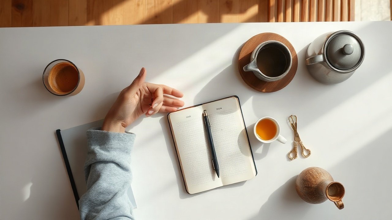 Editorial scene illustrating Two Cup Method for Life Change: A Practical Guide