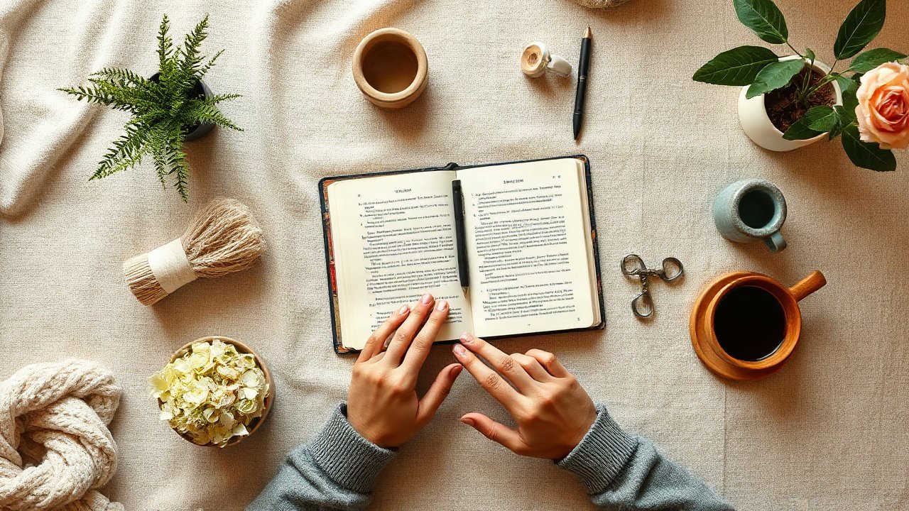 Editorial scene illustrating Louise Hay: What Holds Up Psychologically and What Remains a Belief
