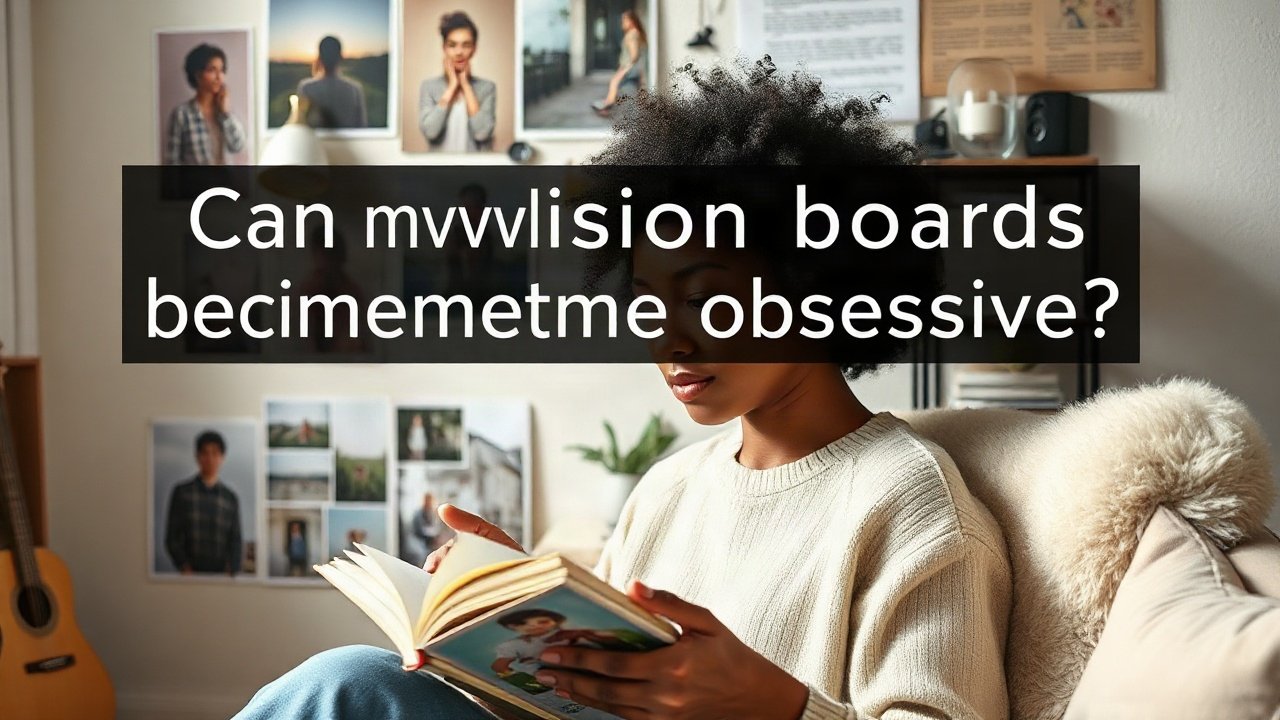 Editorial scene illustrating Can Vision Boards become obsessive?