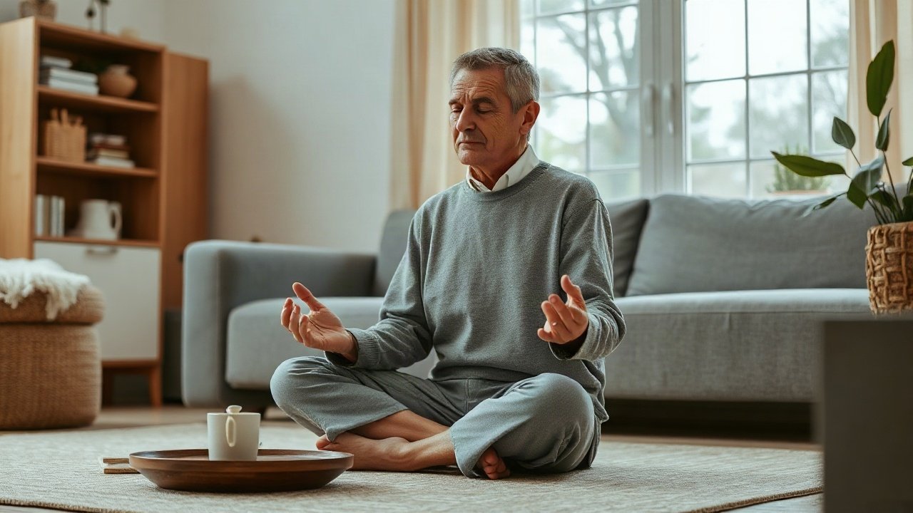 Editorial scene illustrating Can you do Meditation for Manifestation for two goals at once?