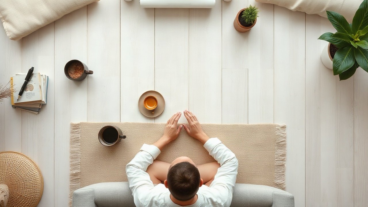 Editorial scene illustrating Can you do Meditation for Manifestation if you are sceptical?