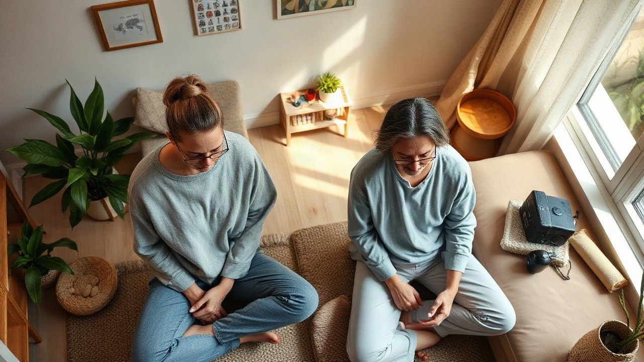 Editorial scene illustrating Can you stop Meditation for Manifestation for a few days and restart?
