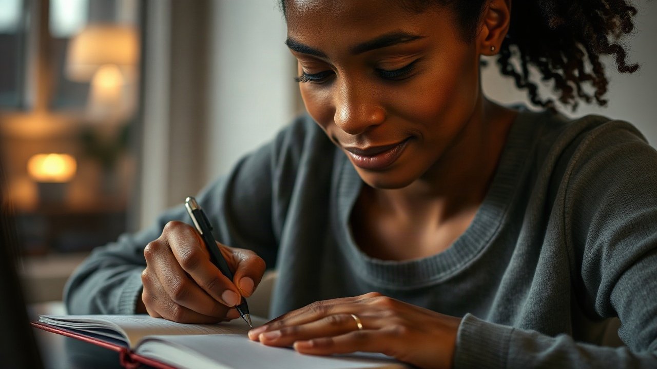 Editorial scene illustrating Should you tell people you are using Manifestation Journaling?